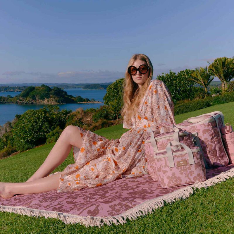 Kollab X Karen Walker Fringed Picnic Mat Animal Kingdom image number 1